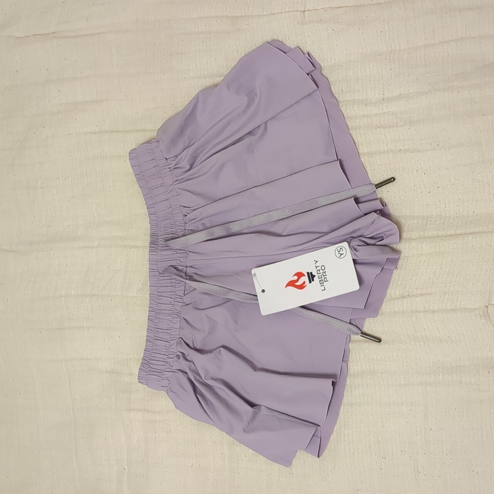 Girls Purple Flowy Shorts